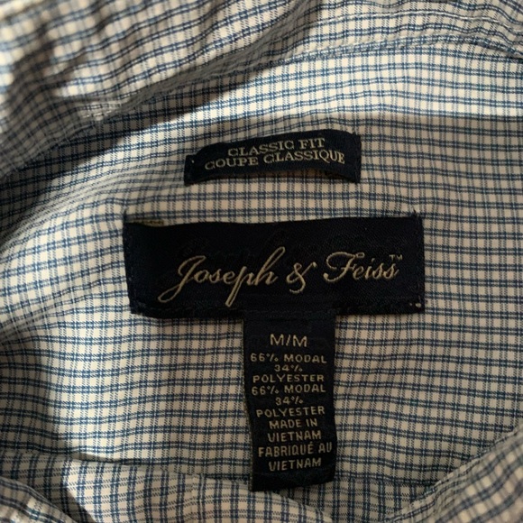 Men's Blue Checkered Shirt - Picture 2 of 4